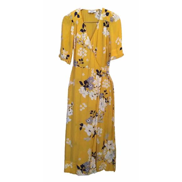 Sea New York Yellow Floral Midi Dress - Picture 2 of 9